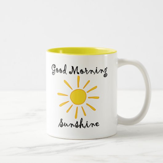 Tasse 2 Couleurs Soleil bonjour (l) (Droit)