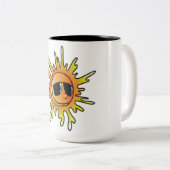 Tasse 2 Couleurs SOLEIL D'ÉTÉ cool (Devant droit)
