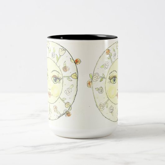 Tasse 2 Couleurs Soleil et fleurs - CBS dimanche matin (Centre)