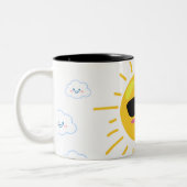 Tasse 2 Couleurs Soleil et Nuage Mignons (Gauche)