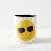 Tasse 2 Couleurs Soleil et Nuage Mignons (Centre)
