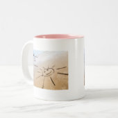 Tasse 2 Couleurs Soleil Sur La Plage (Devant gauche)