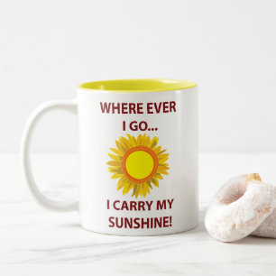 Tasse 2 Couleurs Soleil Tournesol Ensoleillement Soleil