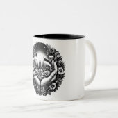 Tasse 2 Couleurs Solidarité avec l'Ukraine (Devant droit)