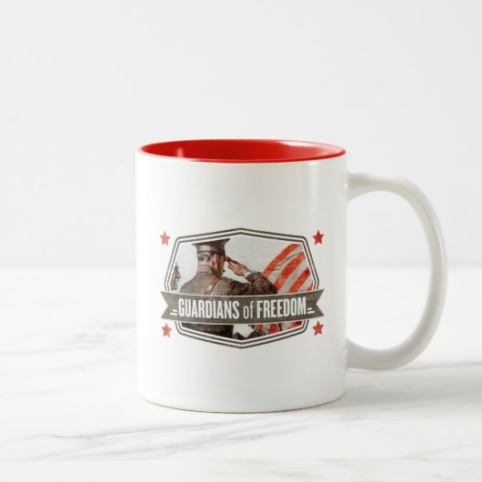 Tasse 2 Couleurs Solider-Gardien de la liberté (Droit)