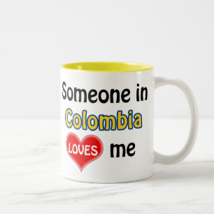 Tasse 2 Couleurs Someone en Colombie, je me félicite