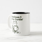 Tasse 2 Couleurs Sometimes I Just Be Fartin Funny Frog Unhinged (Devant gauche)