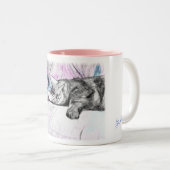 Tasse 2 Couleurs Sommeil dans le rose (Devant droit)