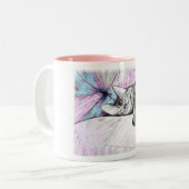 Tasse 2 Couleurs Sommeil dans le rose (Devant gauche)