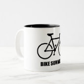 Tasse 2 Couleurs Sommelier de vélo (Devant gauche)