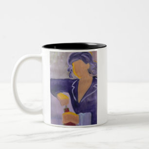 Tasse 2 Couleurs Sommelier français et citation de vin