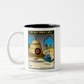 Tasse 2 Couleurs "Son visage sonne une Bell " (Gauche)