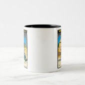 Tasse 2 Couleurs "Son visage sonne une Bell " (Centre)