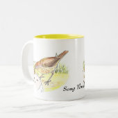 Tasse 2 Couleurs Song Thrush (Devant gauche)