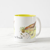 Tasse 2 Couleurs Song Thrush (Devant droit)