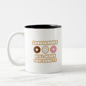 Tasse 2 Couleurs Sonographe .. Fonctionnera Pour Les Donuts (Gauche)