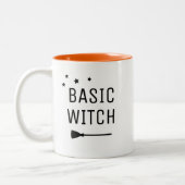 Tasse 2 Couleurs Sorcière de base Halloween moderne (Gauche)