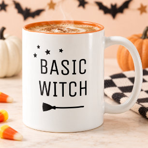 Tasse 2 Couleurs Sorcière de base Halloween moderne
