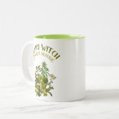 Tasse 2 Couleurs Sorcière de fines herbes - guérison naturelle, (Devant gauche)