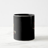 Tasse 2 Couleurs Sorcière et lune de vol (Centre)