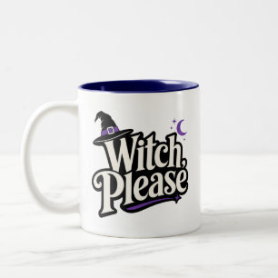Tasse 2 Couleurs Sorcière s'il vous plaît Sorcière drôle