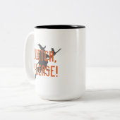 Tasse 2 Couleurs Sorcière, svp ! (Devant gauche)