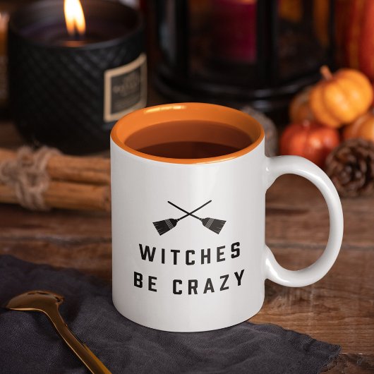 Tasse 2 Couleurs Sorcières être fou Halloween