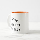 Tasse 2 Couleurs Sorcières être fou Halloween (Devant gauche)
