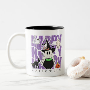 Tasse 2 Couleurs Sortir Amusant Bonne magie d'Halloween et méfait