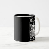 Tasse 2 Couleurs Sortir de ma caverne Jésus chrétien mème (Devant droit)