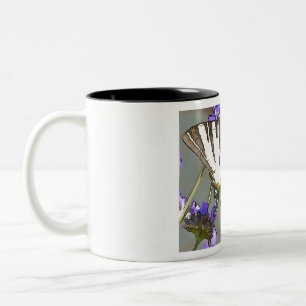 Tasse 2 Couleurs Soudure Jaune Commune Sur Fleurs Lilac Noir O