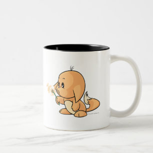 Tasse 2 Couleurs Souhait de Kacheek orange
