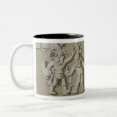 Tasse 2 Couleurs Soulagement de Bas des guerriers aztèques (Gauche)