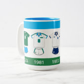 Tasse 2 Couleurs Sounders Jersey History (Devant gauche)