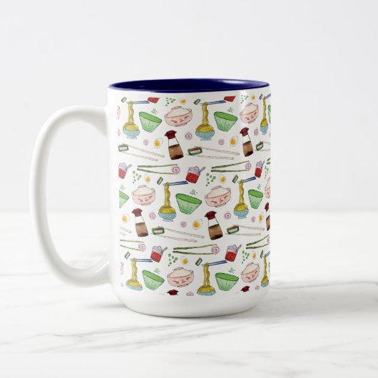 Tasse 2 Couleurs Soupe aux nouilles Ramen (Gauche)