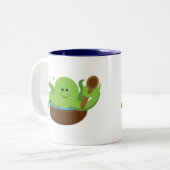 Tasse 2 Couleurs Soupe d'octopus (Devant gauche)