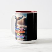 Tasse 2 Couleurs Source D'Encouragement À L'Humanité (Devant gauche)