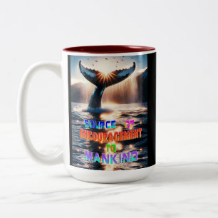 Tasse 2 Couleurs Source D'Encouragement À L'Humanité