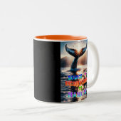 Tasse 2 Couleurs Source D'Encouragement À L'Humanité (Devant droit)