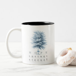 Tasse 2 Couleurs Source d'espoir inspirationnelle Arbre Vintage éte