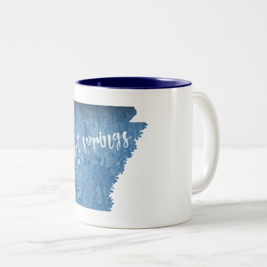 Tasse 2 Couleurs Sources chaudes Arkansas Grain de bois (Devant droit)