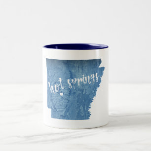 Tasse 2 Couleurs Sources chaudes Arkansas Grain de bois
