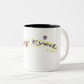 Tasse 2 Couleurs sourd yeux simplifié mug2 (Devant droit)