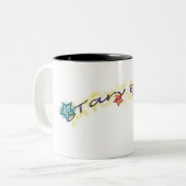 Tasse 2 Couleurs sourd yeux simplifié mug2 (Devant gauche)