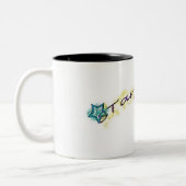 Tasse 2 Couleurs sourd yeux simplifié mug2 (Gauche)