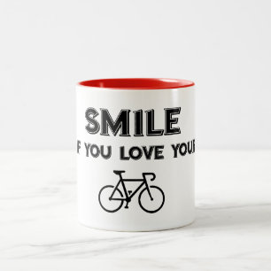 Tasse 2 Couleurs Souriez si vous aimez votre vélo