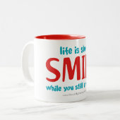 Tasse 2 Couleurs Sourire (Devant gauche)