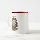 Tasse 2 Couleurs Sourire "acclamations " de Che Guevara (Devant gauche)