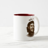 Tasse 2 Couleurs Sourire "acclamations " de Che Guevara (Devant droit)