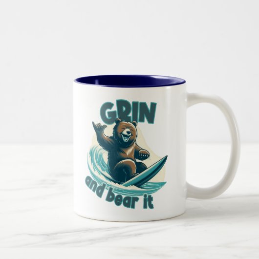 Tasse 2 Couleurs Sourire et faire avec (Droit)
